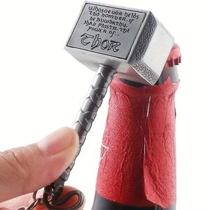 Thor's hammer mjolnir bottle opener keychain 2in1 gift accessory